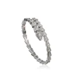 [BV]SERPENTI BRACELET 6MM SILVER DIAMOND