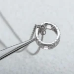 [BV]PARENTESI NECKLACE SILVER DIAMOND - Image 5