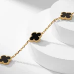 [VCA]CLOVER 10 MOTIFS ONYX NECKLACE - Image 9