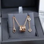 [BV]SERPENTI PINK GOLD NECKLACE DIAMOND - Image 4