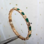 [BV]SERPENTI BRACELET PINK GOLD MALACHITE - Image 3
