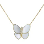 [VCA]BUTTERFLY GOLD MOP DIAMOND NECKLACE