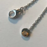 [BV]ZERO 1 BLACK CERAMIC SILVER NECKLACE - Image 6