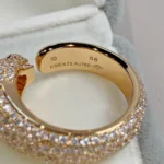[CA]PANTHERE PINK GOLD DIAMOND RING - Image 4