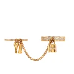 [HM]HM KELLY CLOCHETTE DOUBLE RING IN  WITH DIAMONDS