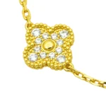 [VCA]CLOVER BRACELET 5 MOTIFS GOLD DIAMOND - Image 3