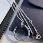 [CA]JUSTE NECKLACE SILVER DIAMONDS - Image 5