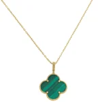 [VCA]CLOVER 25MM MALACHITE GOLD NECKLACE