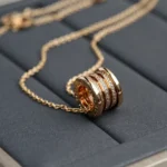 [BV]ZERO 1 PINK GOLD DIAMOND NECKLACE - Image 4