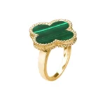 [VCA]CLOVER MALACHITE RING