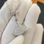 [BV]DREAM NECKLACE SILVER FULL DIAMOND - Image 2