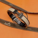 [HM]H BRACELET 12MM BLACK BEIGE CERAMIC - Image 6