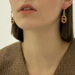 [HM]HM O MAILLON GOLD EARRINGS - Image 4
