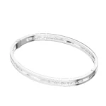 [BV]ZERO 1 SPIRAL LOGO SILVER BRACELET - Image 5
