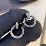 [CA]JUSTE EARRINGS SILVER DIAMONDS - Image 4