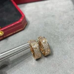 [CA]LOVE 5.5MM DIAMOND PAVED EARRINGS - Image 8