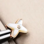 [CMT]JEUX DE WHITE MOP PINK GOLD DIAMOND EARRINGS - Image 3