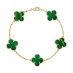 [VCA]CLOVER 5 MOTIFS MALACHITE BRACELET