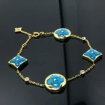 [LV]STAR AND SUN 4 MOTIF BLUE BRACELET - Image 2