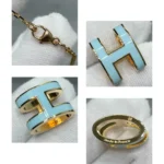 [HM]POP H SKY BLUE NECKLACE - Image 9