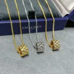 [CMT]BEE LOVE DIAMOND PAVED 3 ROW NECKLACE - Image 2