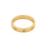 [CA]LOVE RING 4MM 1 DIAMOND GOLD