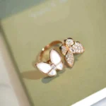 [VCA]TWIN BUTTERFLY DIAMOND MOP RING - Image 3