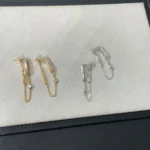 [HM]CHAINE CHAOS DIAMOND DROP EARRINGS - Image 8